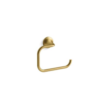 Kohler Tone Towel Ring Vibrant Brushed Moderne Brass 27428-2MB